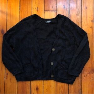 NWOT Black Mohair Wool Cardigan